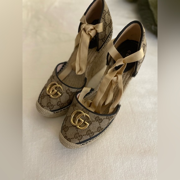 Gucci Wedge Espadrilles - Picture 2 of 4
